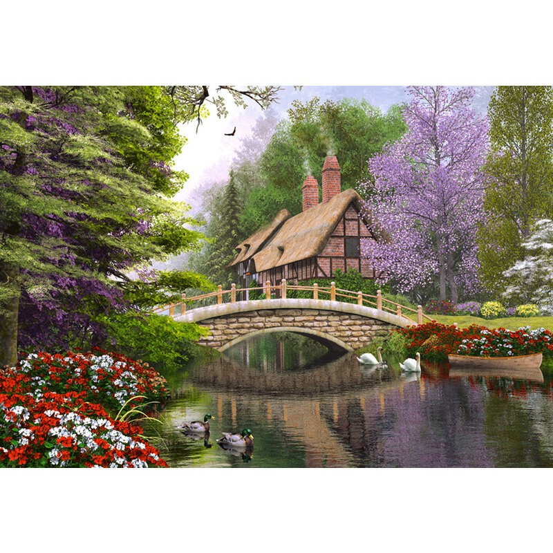 River Cottage,Puzzle 1000 Teile  Puzzle