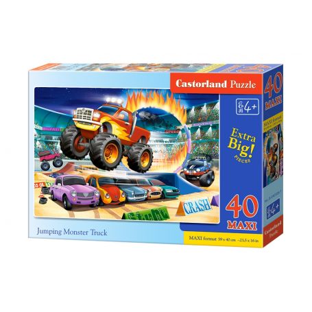 Jumping Monster Truck, Puzzle 40 Teile maxi 