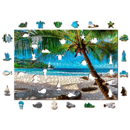 Stadtpuzzle aus Holz: PARADISE ISLAND BEACH 505/50, Holz, 8+ 